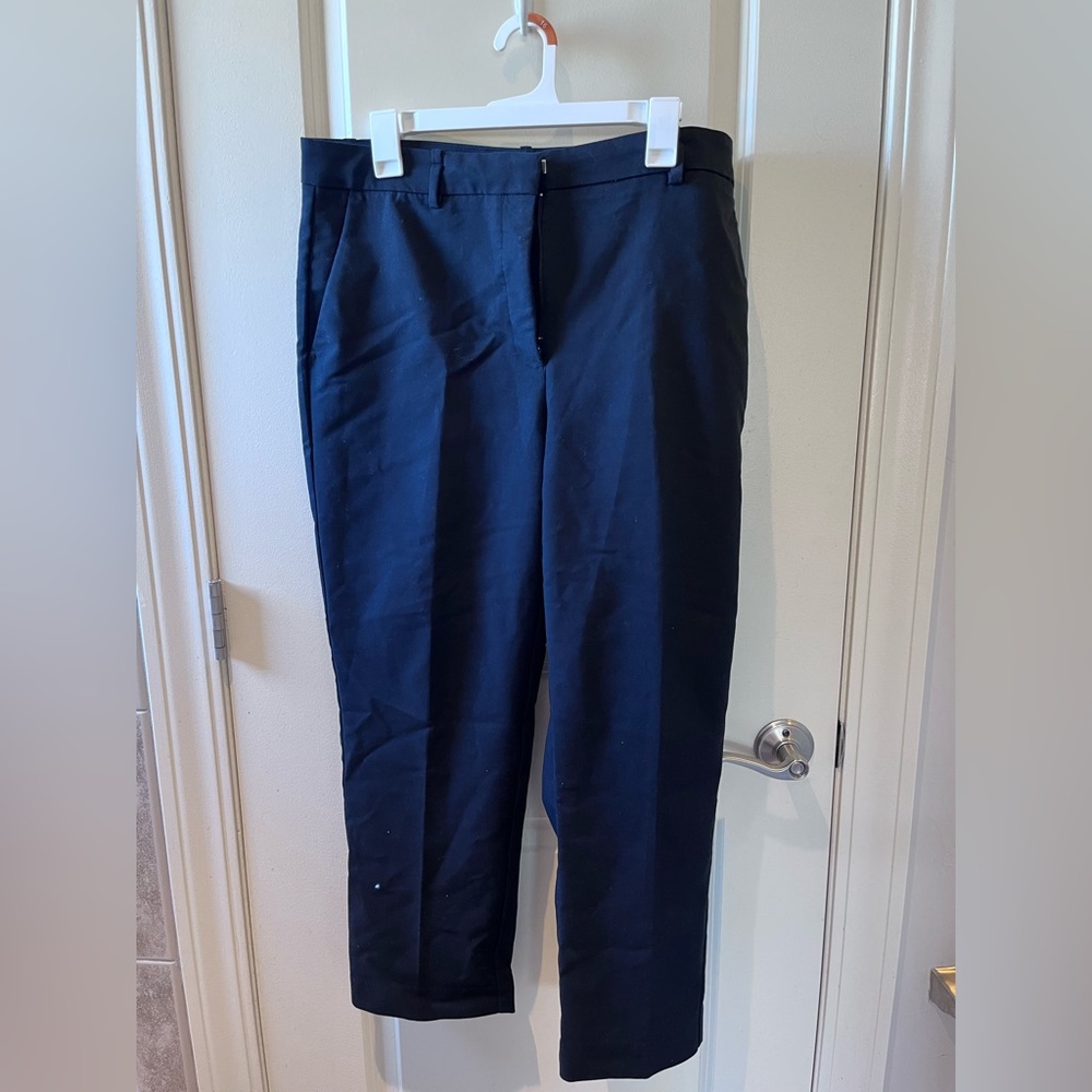 Dark blue Zara women chino pants